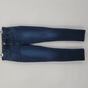 L'AGENCE Slim Leg Jeans Mid Rise Medium Wash Whiskers Size 28